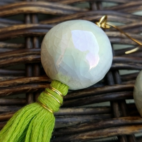 Bubble Tassel Earrings - Picture 2 of 5